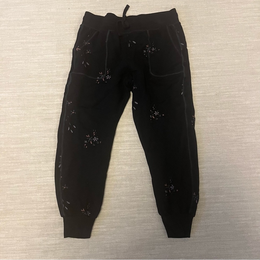 Splendid Navy Embroidered Love Me Jogger - Picture 3 of 7